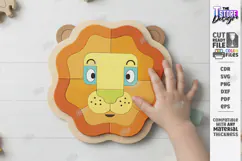 Kids Animal Puzzle Laser Cut | Montessori Educational Toys Product Image 1