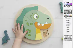 Kids Animal Puzzle Laser Cut | Montessori Educational Toys Product Image 1