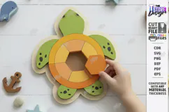 Kids Animal Puzzle Laser Cut | Montessori Educational Toys Product Image 1
