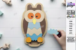 Kids Animal Puzzle Laser Cut | Montessori Educational Toys Product Image 1