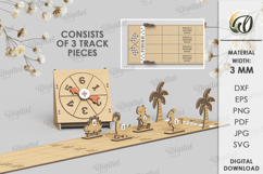 Kids Racing game Laser Cut. Kids game SVG Product Image 1