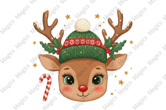 Kids Reindeer Christmas PNG Product Image 1