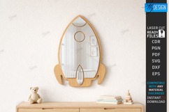 Kids Room Wall Mirror Laser Cut | Children's Room | Nursery Product Image 1