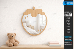 Kids Room Wall Mirror Laser Cut | Children's Room | Nursery Product Image 1