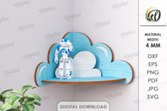 Kids Shelves Bundle Laser Cut. Kids Room Wall Decor SVG Product Image 5