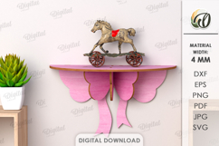 Kids Shelves Bundle Laser Cut. Kids Room Wall Decor SVG Product Image 9