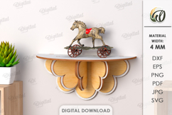 Kids Shelves Bundle Laser Cut. Kids Room Wall Decor SVG Product Image 12