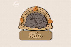 Personalized Sleeping Animals Kids Name Signs Set of 7 Product Image 8