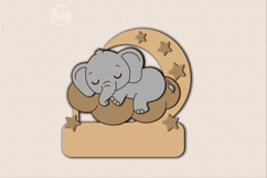 Personalized Sleeping Animals Kids Name Signs Set of 7 Product Image 9