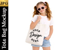Kids Tote Bag Mockup 