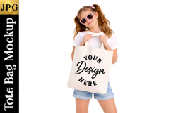 Kids Tote Bag Mockup 
