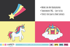High resolution unicorn clipart with transparent background