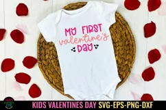 Kids Valentines SVG I Baby Valentines SVG Designs I Baby Valentines Outfits SVG
