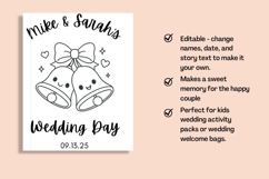 Custom Wedding Coloring Book for Kids, Wedding Activity Book Product Image 3