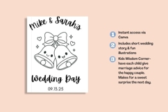 Custom Wedding Coloring Book for Kids, Wedding Activity Book Product Image 2