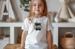 Kids White T-Shirt Mockups , Kids Bella Canvas Mockup Product Image 1