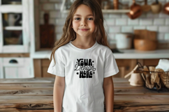 Kids White T-Shirt Mockups , Kids Bella Canvas Mockup Product Image 1