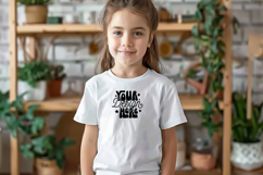 Kids White T-Shirt Mockups , Kids Bella Canvas Mockup Product Image 1