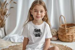 Kids White T-Shirt Mockups , Kids Bella Canvas Mockup Product Image 1