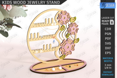Kids Jewelry Stand Laser Cut|Accessory Holder|Earrings Stand Product Image 5