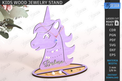 Kids Jewelry Stand Laser Cut|Accessory Holder|Earrings Stand Product Image 7