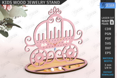 Kids Jewelry Stand Laser Cut|Accessory Holder|Earrings Stand Product Image 9