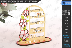 Kids Jewelry Stand Laser Cut|Accessory Holder|Earrings Stand Product Image 11