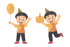 Cartoon Boy Celebrating Birthday Product Image 2