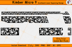 Kimber Micro 9 Scrollwork Gun Laser Engraving SVG File