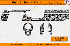 Kimber Micro 9 Scrollwork Gun Laser Engraving SVG File