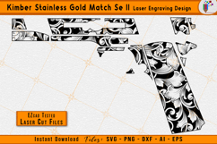 kimber gold match engraving, stainless se ii scroll design, firearms laser engraving svg, 1911 style engraving vector, gun scrollwork cnc files, ornamental engraving pattern svg, ezcad tested laser files, metal engraving vector design, custom firearms sc