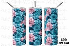Floral 20oz Tumbler PNG Sublimation Bundle, Floral Bundle Product Image 2