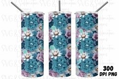 Floral 20oz Tumbler PNG Sublimation Bundle, Floral Bundle Product Image 3