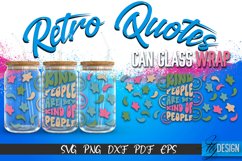 Retro Glass Can Wrap Design | Retro Quotes | SVG File v.9 Product Image 1