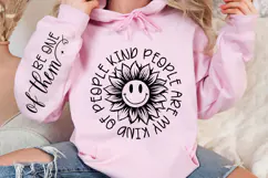 Kind people are my kind of people Sleeve Svg Design Product Image 3