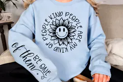 Kind people are my kind of people Sleeve Svg Design Product Image 2