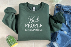 Kind people are my kinda people SVG, Inspirational quote SVG Product Image 3