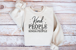 Kind people are my kinda people SVG, Inspirational quote SVG Product Image 2