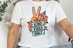Kind Vibes Only Sublimation PNG Product Image 4