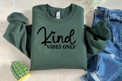 Kind vibes only SVG Design, Positive vibes SVG Product Image 3