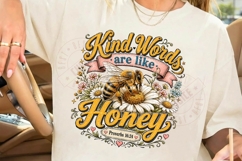Kind Words Are Like Honey PNG, Proverbs 16 24 Bible Verse De Product Image 6