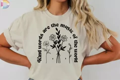 Kind words are the music of the world SVG Product Image 1