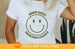 Kinda sweet mostly sarcastic svg quote Product Image 1