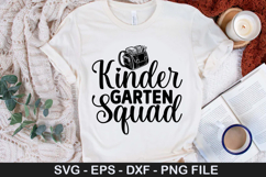 Kinder garten Squad SVG - 100 Days Of School Design Product Image 1