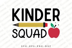 Kinder Squad SVG Design, Teacher&#039;s Day SVG Design Product Image 1