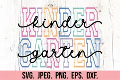 Kindergarten Vibes SVG - Back To School PNG - Hello Kinder Product Image 5