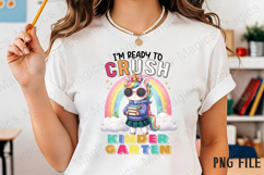 KINDERGARTEN Back to School Unicorn Sublimation Product Image 2