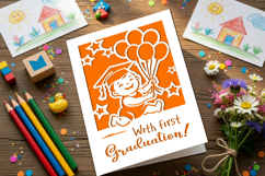 Kindergarten Graduation Card / Cut-Out File Product Image 2