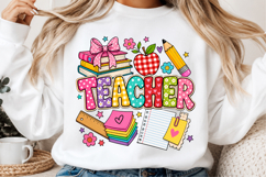 Kindergarten Teacher Back to School Png Product Image 2