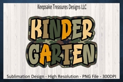 Kindergarten, Back To School, Sublimation T-Shirt Design Png Product Image 1
